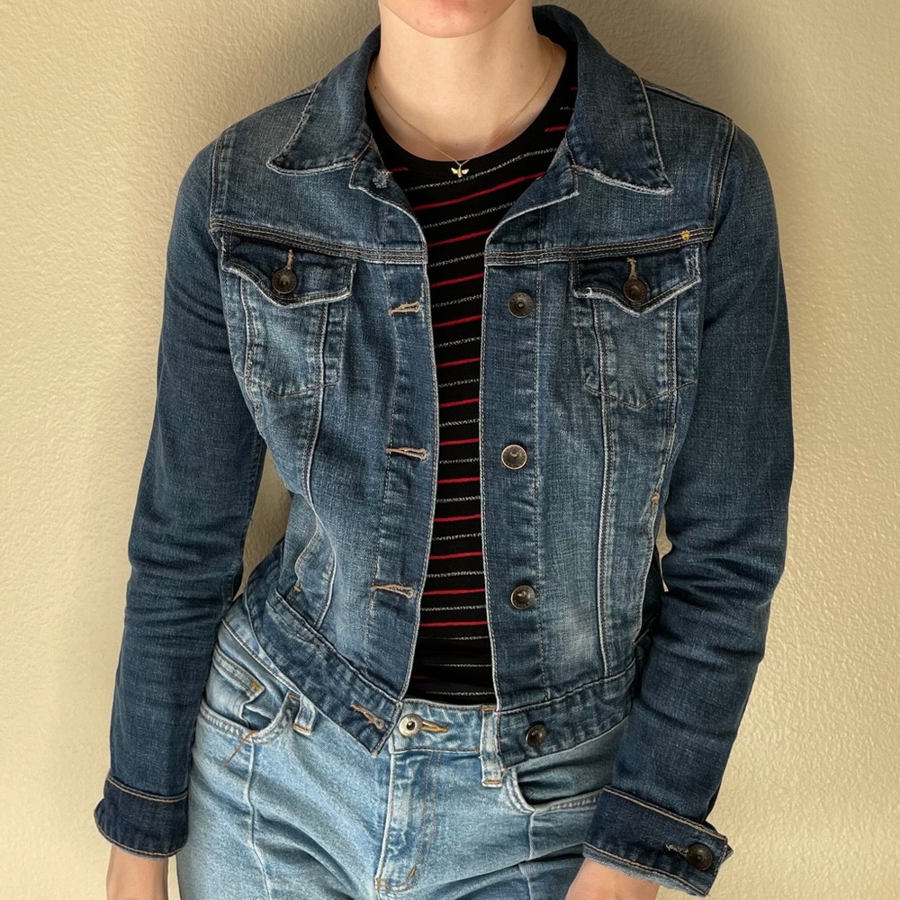 Fitted Lucky Brand Denim Jacket